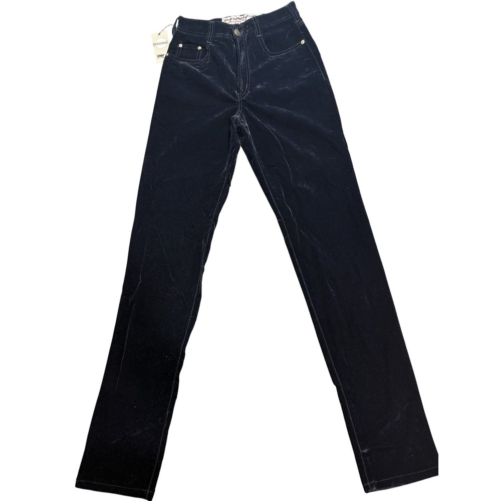 VTG‎ Parasuco Jeans Women's Size 27 Velvet Extreme Fit Pants Navy Blue Style NEW